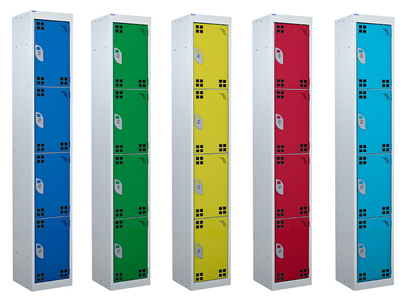 Tool charging lockers - multiple colour options
