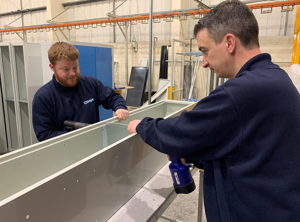 Adam Stewart in warehouse