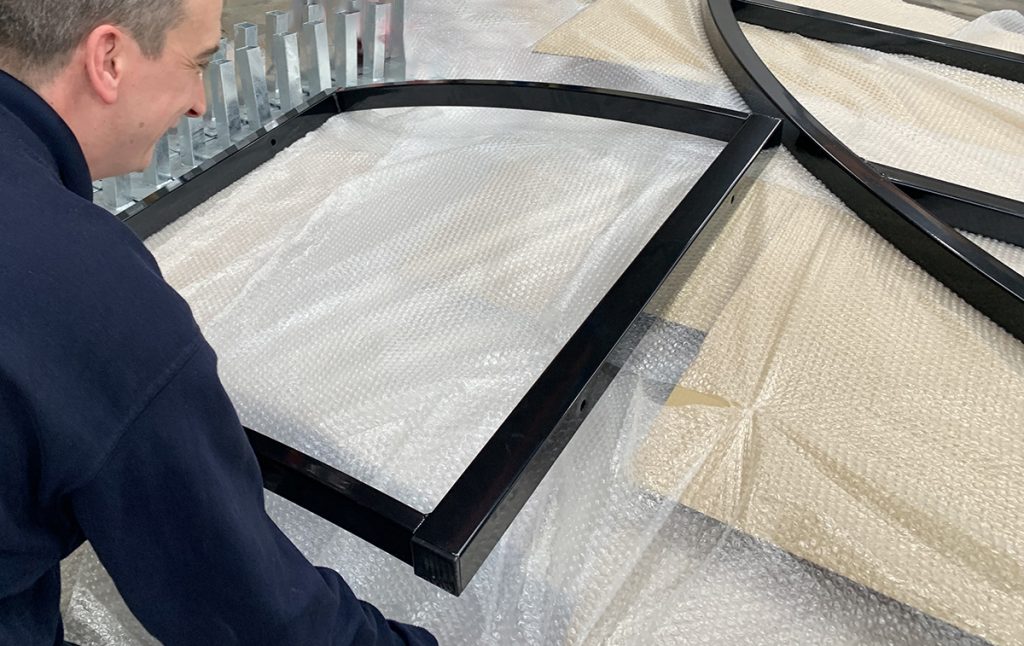 Adam Stewart in warehouse