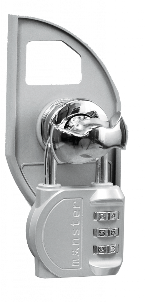 swivel latch and combination padlock