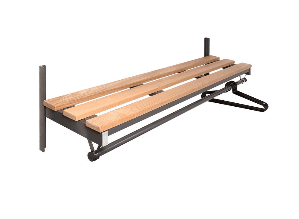 wall mounted hanging garment rail
