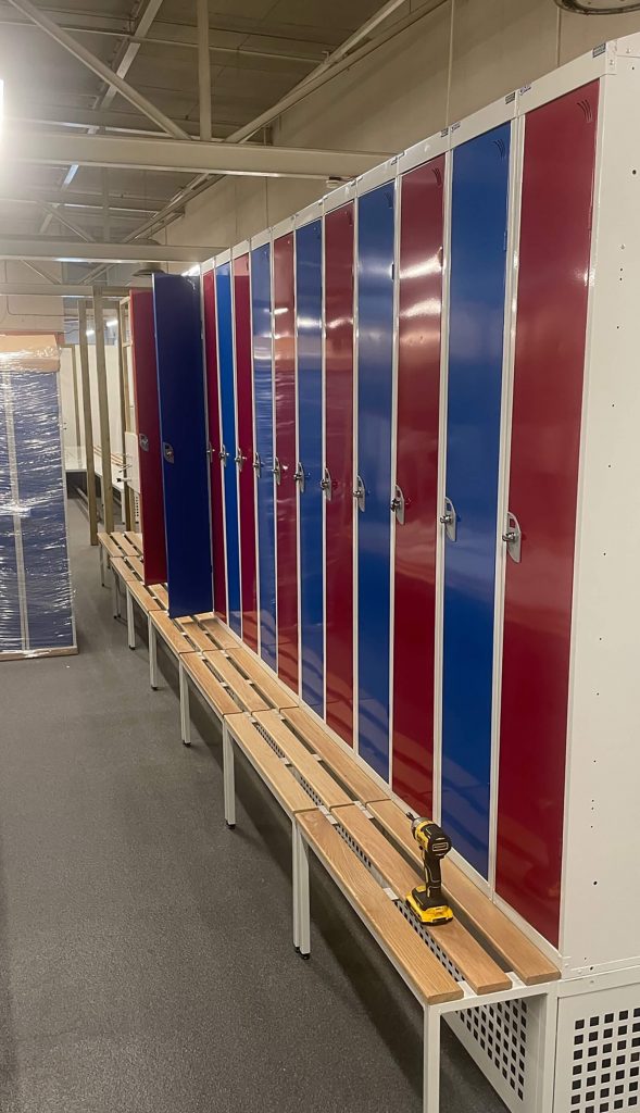 standard lockers installation image
