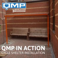 Wall Mounted Cycle Shelter Installation Thumbnail
