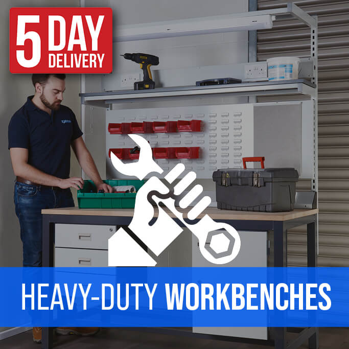 heavy-duty workbenches graphic