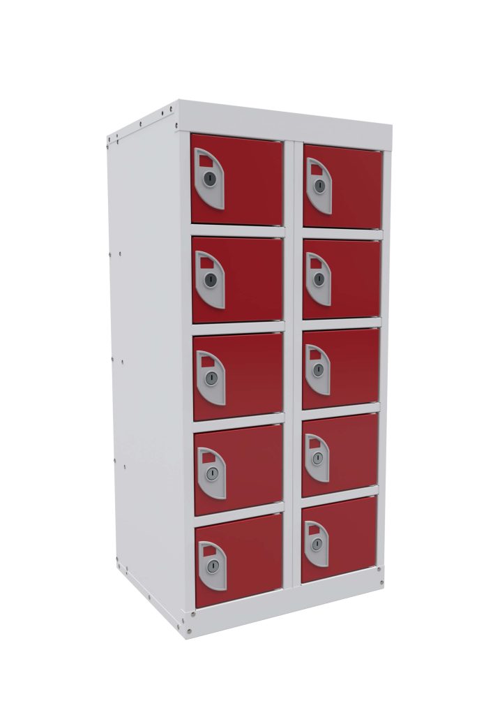 dual usb phone charging lockers solid doors