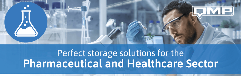 Storage solutions for the Pharmaceutical and Healthcare Sector header