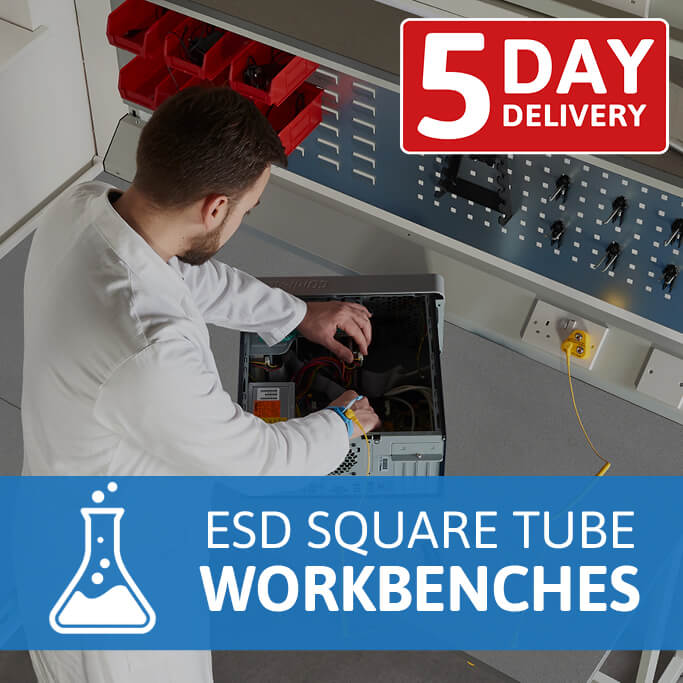 esd square tube workbenches