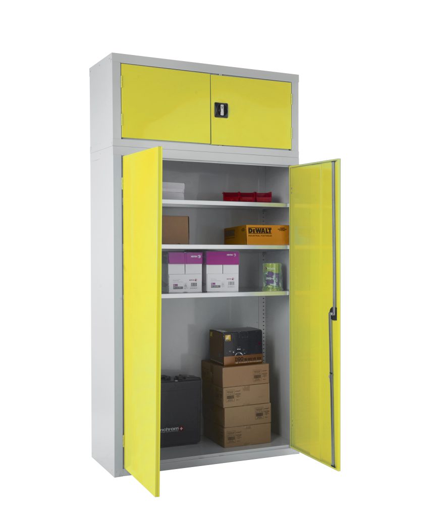workplace storage mistakes Modular Cupboard with yellow doors