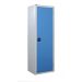 Workplace Cupboard - Light Blue Doors - 3 Shelves - H.1800 W.600 D.460
