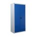 Workplace Cupboard - Dark Blue Doors - 3 Shelves - H.1800 W.900 D.460