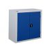 Workplace Cupboard - Dark Blue Doors - 2 Shelves - H.900 W.900 D.610