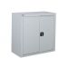 Workplace Cupboard - Light Grey Doors - 2 Shelves - H.900 W.900 D.610