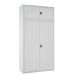 Modular Cupboard - 3 Shelves - H.2300 W.900 D.460 - Light Grey Doors