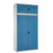 Modular Cupboard - 3 Shelves - H.2300 W.900 D.460 - Light Blue Doors