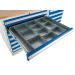 Steel Drawer Dividers - Option A - 125mm Depth Drawer Insert - Suitable for D.750 Cabinets