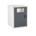 Euroslide Disposal Unit Supplied with Internal Plastic Bin - H.825 W.600 D.750 - Dark Grey