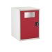 Euroslide Disposal Unit Supplied with Internal Plastic Bin - H.825 W.600 D.650 - Red
