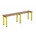 Standard Cloakroom Bench - Single Bench - Yellow Frame - 450.1000.300