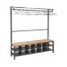Island Bench - Clothes Rail and Shoe Storage - Single Sided 12 Hangers - H.1830 W.1500 D.300
