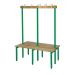 Standard Island Bench - Double Sided - Green Frame - 1630.1000.600