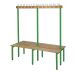 Standard Island Bench - Double Sided - Green Frame - 1630.2000.600