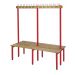 Standard Island Bench - Double Sided - Red Frame - 1630.2000.600
