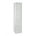 Flat Garment Locker - 5 Compartments - Light Grey Doors - H.1800 W.380 D.450