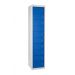 Flat Garment Locker - 10 Compartments - Dark Blue Doors - H.1800 W.380 D.450