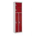 Duo Locker -  Red Doors - H.1800 W.450 D.450
