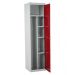Staff Locker -  Red Doors - H.1800 W.450 D.450