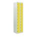 Personal Effects Locker - 20 Compartment - Yellow Doors - H.1800 W.450 D.380