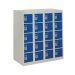 Personal Effects Locker - 20 Compartment - Dark Blue Doors - H.940 W.900 D.380