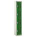 Perforated Door Locker - 4 Compartment - Green Doors - H.1800 W.300 D.300
