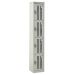Perforated Door Locker - 4 Compartment - Light Grey Doors - H.1800 W.300 D.300