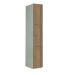 Timber Door Locker - 3 Compartment - Plain Medium Oak Doors - H.1800 W.300 D.450