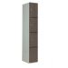 Timber Door Locker - 4 Compartment - Patterned Dark Oak Doors - H.1800 W.300 D.450