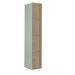 Timber Door Locker - 4 Compartment - Plain Medium Oak Doors - H.1800 W.300 D.450