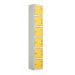 Laminate Splash Locker - 6 Compartment - Spectrum Yellow Doors - H.1800 W.300 D.450