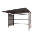 Traditional Cycle Shelter - Initial - Open Back, Galvanised Sides - 2180.1900.2450 - Black