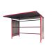 Traditional Cycle Shelter - Initial - Open Back, Galvanised Sides - 2180.1900.2450 - Red