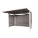 Traditional Cycle Shelter - Initial - Closed Back, Galvanised Sides - 2180.2500.2450 - Light Grey