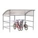 Premier Cycle Shelter - Initial Shelter - Perspex Sides - Light Grey - H.2320 W.3000 D.2100