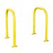 Sheffield Loops - Junior Size - Floor Mounted - Galvanised & Powder Coated - Yellow
