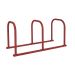 Sheffield Rack - Adult Size - 3 Loops  - Galvanised & Powder Coated - Red