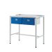 Team Leader Workstation - Two Single Drawers - Flat Top - H.920 W.1000 D.460 