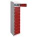 Fire Suppression Charging Locker - 1800x300x450mm - 10 Compartment - Standard Plug & USB Port 
