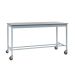 Mobile Square Tube Workbench - H.840 W.1800 D.900mm - Laminate Worktop