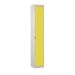 Padlock Locker - Yellow Doors - H.1800 W.380 D.380 - 1 Compartment