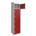 Fire Suppression Charging Locker - 1800x300x450mm - 6 Compartment - Standard Plug & USB Port 