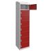 Fire Suppression Charging Locker - 1800x300x450mm - 8 Compartment - Standard Plug & USB Port 